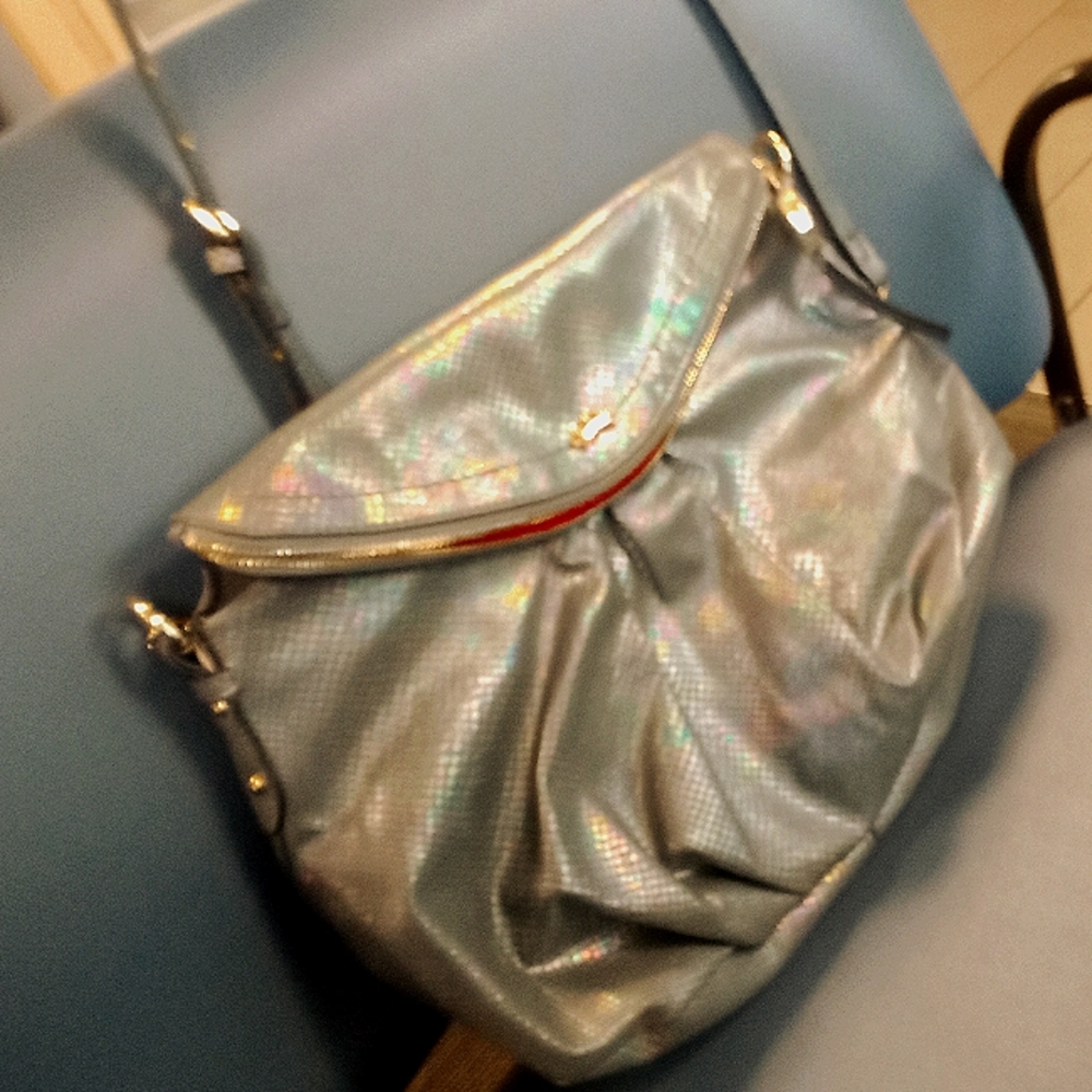 Silver Iradescent Juicy Couture Crossbody Purse